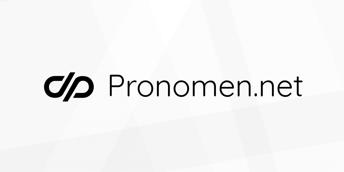 Homepage screenshot of pronomen.net